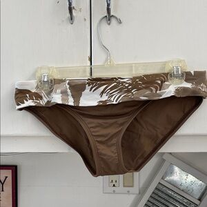 Tommy Bahama Brown and White Bikini Bottom